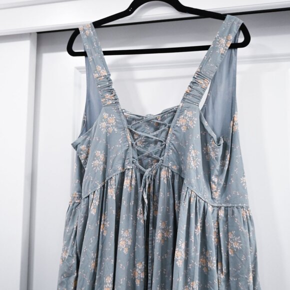 Christy Dawn Size 1X Adele Dress Blue Floral - Picture 3 of 8